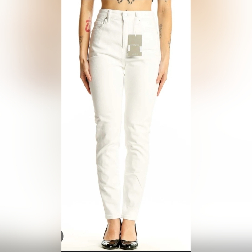 Everlane Women's Skinny White Jeans Size 28 Waist 28 Inseam EUC